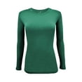 thumbnail image 1 of Natural Uniforms Under Scrub Tee Crew Neck Long Sleeve T-Shirt Underscrub Tee (Hunter Green, X-Large), 1 of 7