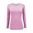thumbnail image 1 of Natural Uniforms Under Scrub Tee Crew Neck Long Sleeve T-Shirt Underscrub Tee (Pink, X-Small), 1 of 7