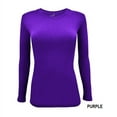 thumbnail image 1 of Natural Uniforms Under Scrub Tee Crew Neck Long Sleeve T-Shirt Underscrub Tee (Purple, Small), 1 of 7