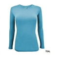 thumbnail image 1 of Natural Uniforms Under Scrub Tee Crew Neck Long Sleeve T-Shirt Underscrub Tee (Teal, Large), 1 of 7