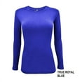 thumbnail image 1 of Natural Uniforms Under Scrub Tee Crew Neck Long Sleeve T-Shirt Underscrub Tee (True Royal Blue, 2X-Large), 1 of 7