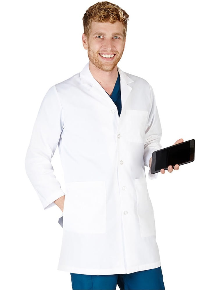 Natural Uniforms Unisex 38 Tablet Pocket Lab Coat Walmart