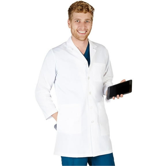 Natural Uniforms Unisex 38"; Tablet Pocket Lab Coat