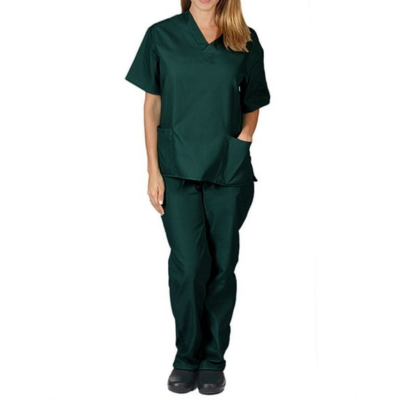 Natural Uniforms Unisex 6 Pocket Scrub Set