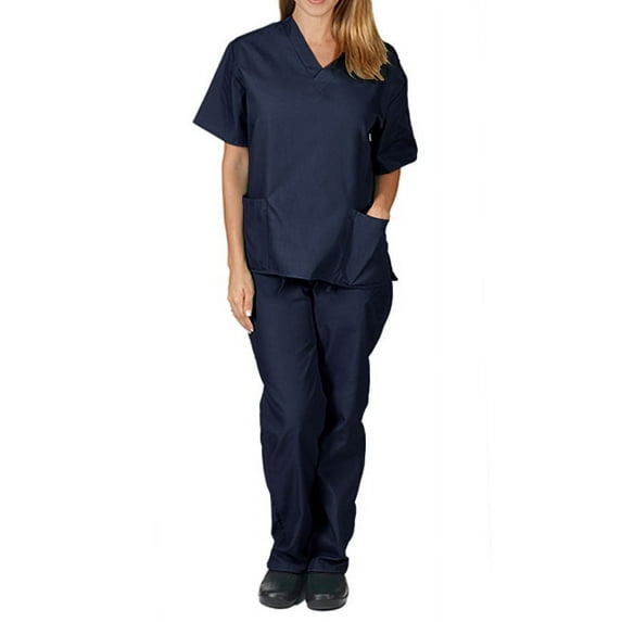 Natural Uniforms Unisex 6 Pocket Scrub Set