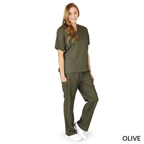 Natural Uniforms Unisex 6 Pocket Scrub Set