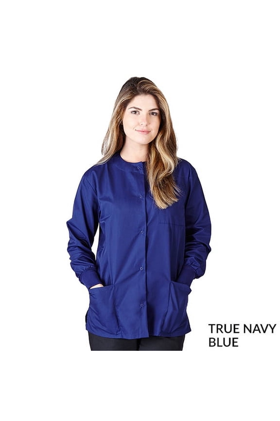 Unisex Three-Pocket Warm Up Scrub Jacket, Style R200