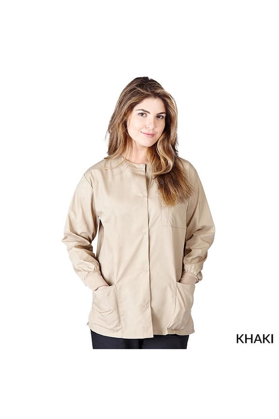 Unisex Three-Pocket Warm Up Scrub Jacket, Style R200