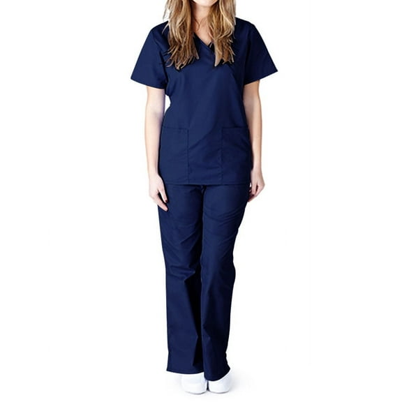 Natural Uniforms WOMEN'S MOCK WRAP SCRUB SET - MM001