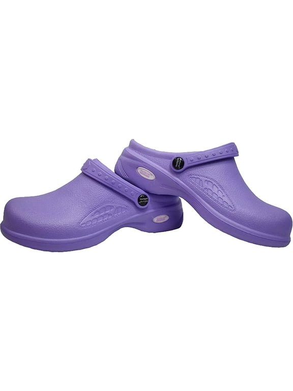 Women's Arch Support Clogs, Round Toe Lilac, Size 11