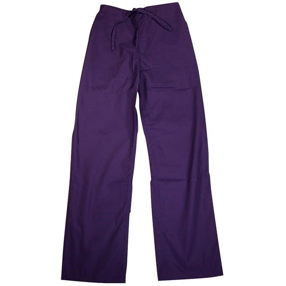 Natural Uniforms - Women's Drawstring Straight Leg Scrub Pant 35984-X-Small (puprle)