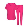 thumbnail image 1 of Natural Uniforms Women's Jogger Scrub Set 8 Pocket Cool Stretch Uniform Set, 1 of 5