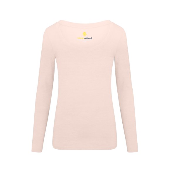 Natural Uniforms Women's Long Sleeve Scoop-Neck T-Shirt Under Scrub (Nude, X-Small)