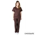 thumbnail image 1 of Natural Uniforms Women's Mock Wrap Tie Back Scrub Set, Style MM001, 1 of 2