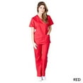 thumbnail image 1 of Natural Uniforms Women's Mock Wrap Tie Back Scrub Set, Style MM001, 1 of 2