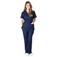 thumbnail image 1 of Natural Uniforms Women's Mock Wrap Tie Back Scrub Set, Style MM001, 1 of 2