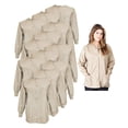 thumbnail image 1 of Natural Uniforms Women's Scrub Jacket Warm Up Lightweight Medical Scrub Jacket - Pack of 12 Set (Khaki, Small), 1 of 6