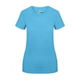 thumbnail image 1 of Natural Uniforms Women's Short Sleeve Round-Neck T-Shirt Under Scrub (Aqua, X-Large), 1 of 5