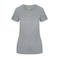 thumbnail image 1 of Natural Uniforms Women's Short Sleeve Round-Neck T-Shirt Under Scrub (Heather Charcoal, Small), 1 of 5