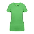 thumbnail image 1 of Natural Uniforms Women's Short Sleeve Round-Neck T-Shirt Under Scrub (Lime Green, Medium), 1 of 5