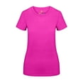 thumbnail image 1 of Natural Uniforms Women's Short Sleeve Round-Neck T-Shirt Under Scrub (Neon Pink, X-Small), 1 of 5