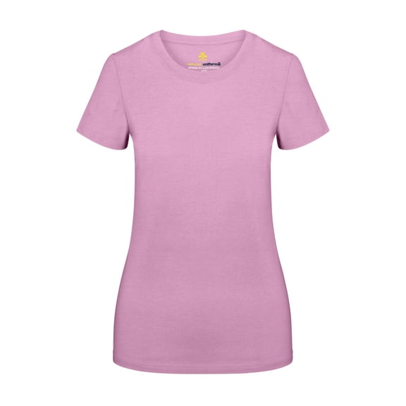 Natural Uniforms Women's Short Sleeve Round-Neck T-Shirt Under Scrub (Pink, XX-Large)