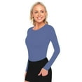 thumbnail image 1 of Natural Uniforms Women's Underscrub Tee Crew Neck Long Sleeve T-Shirt (Ceil Blue, 4X-Large), 1 of 5