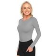 thumbnail image 1 of Natural Uniforms Women's Underscrub Tee Crew Neck Long Sleeve T-Shirt (Heather Gray, 5X-Large), 1 of 5