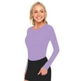 thumbnail image 1 of Natural Uniforms Women's Underscrub Tee Crew Neck Long Sleeve T-Shirt (Lavender, 4X-Large), 1 of 5