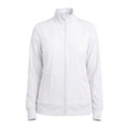 thumbnail image 1 of Natural Uniforms Women’s Zip-Front Warm-Up Jacket – 4-Way Stretch, Moisture-Wicking, Contemporary Fit–Medical Scrubs Jacket (White, Medium), 1 of 7