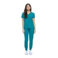 thumbnail image 1 of Natural Uniforms Womens Essential Cool Stretch Jogger Scrub Set (Medium, Teal), 1 of 6