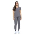 thumbnail image 1 of Natural Uniforms Womens Essential Cool Stretch Jogger Scrub Set (Small, Charcoal), 1 of 6