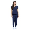 thumbnail image 1 of Natural Uniforms Womens Essential Cool Stretch Jogger Scrub Set (X-Small, True Navy Blue), 1 of 6