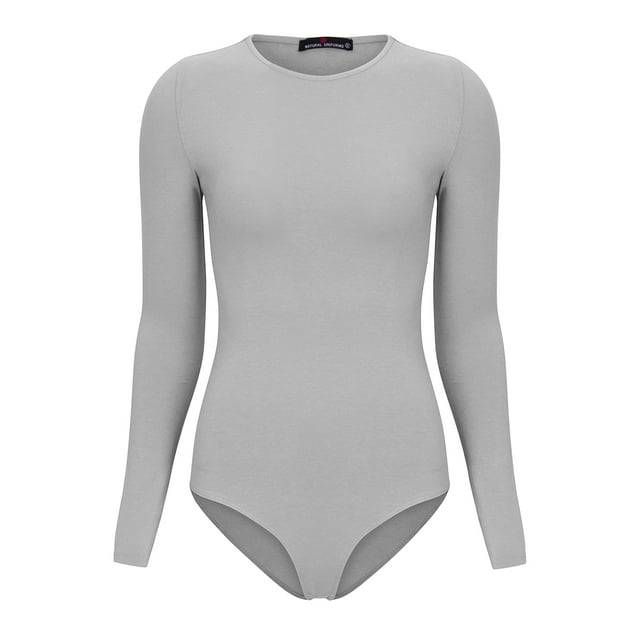 Women's Daily Casual Solid Color Minimalist Long Sleeve Shirt Bodysuit