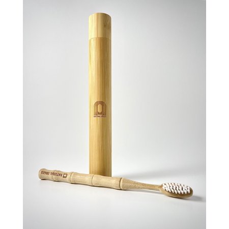 Natural Urges Bamboo Toothbrush and Bamboo Case