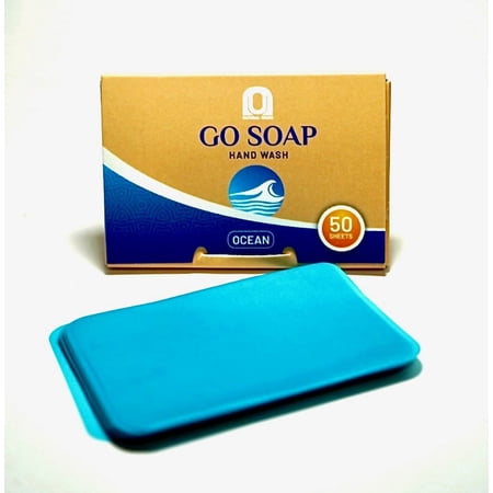 Natural Urges Go Soap, Hand Washing Soap Sheets - Ocean Scent, 50 Sheets