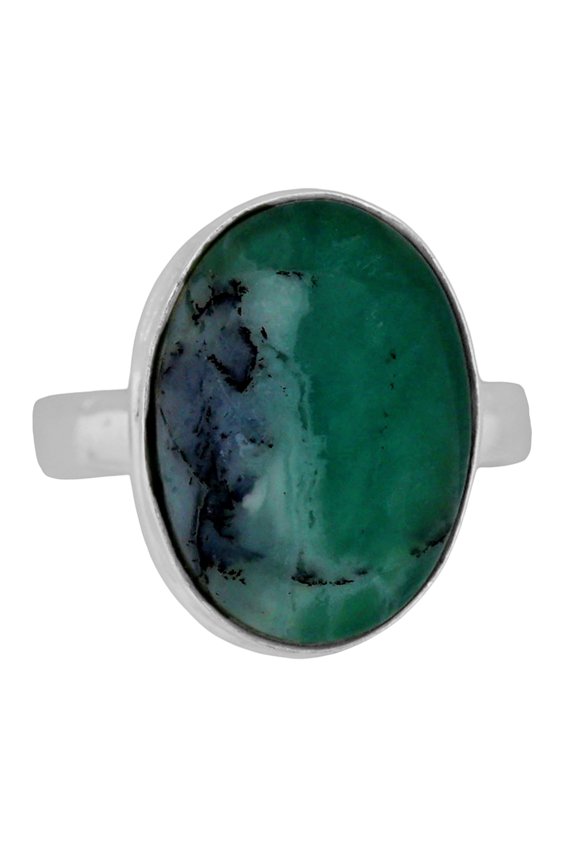 Natural Utah Variscite 925 Silver Plated Ring s.8 Jewelry WR99-10136