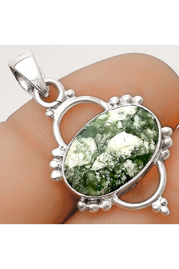 Natural Utah Variscite 925 Sterling Silver Pendant Jewelry P-1639 SDP121412