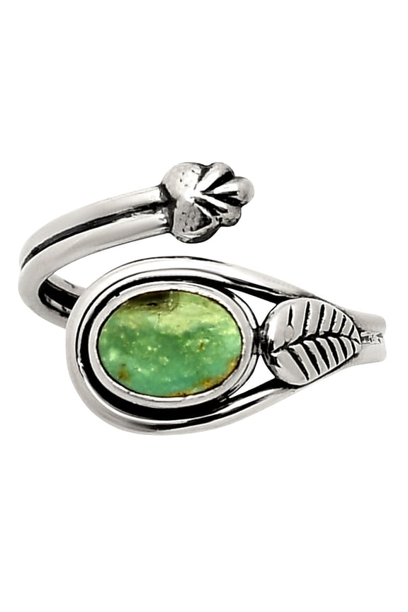 Natural Utah Variscite 925 Sterling Silver Ring s.7.5 Jewelry R-1276 SDR249824