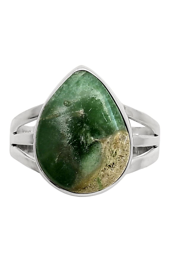 Natural Utah Variscite 925 Sterling Silver Ring s.8 Jewelry R-1003 SDR249936