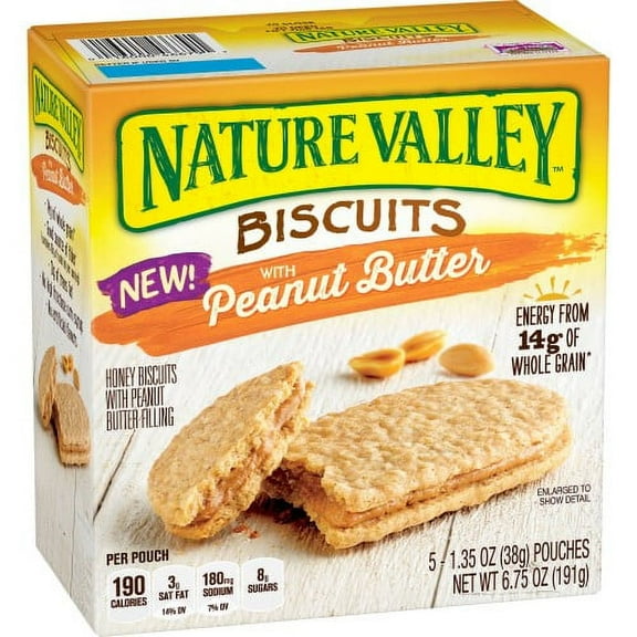Natural Valley Peanut Butter Biscuits (Pack of 20)