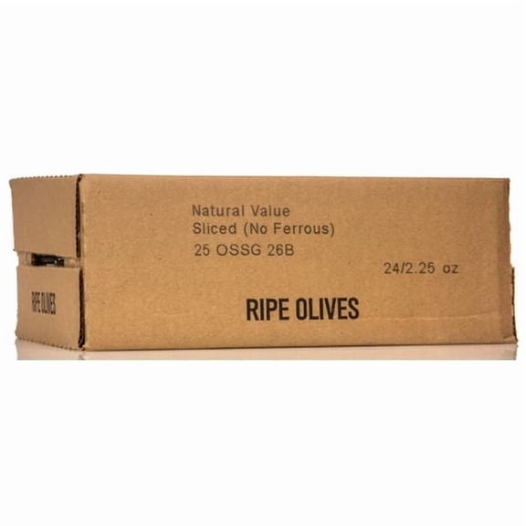 Natural Value Olives, Black, Sliced-24 x 2.25 oz
