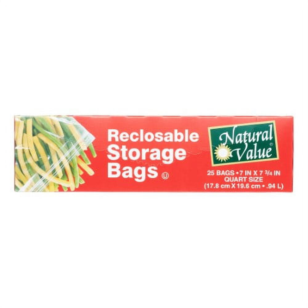 Buy Natural Value Quart Storage Bags - 25 ct., Health Foods Stores