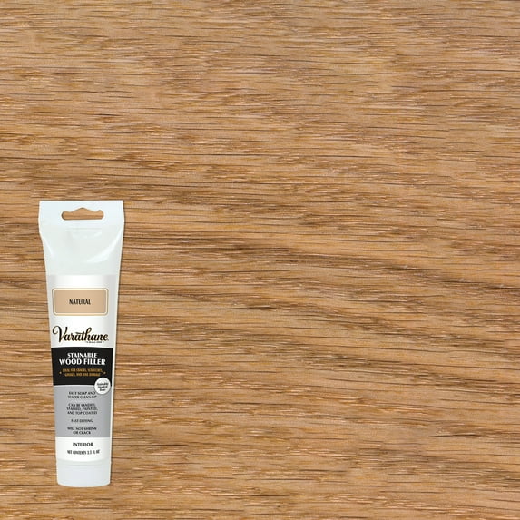 Natural, Varathane Wood Filler-215202, 3.5 oz. Tube
