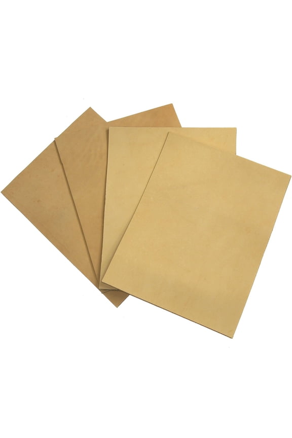 Natural Veg Tan Cowhide Tooling Leather Pre-Cut Project Piece 8.5" x 11" (9/10 oz)