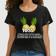 Natural Vibes: Pineapple Statement Tee for Stylish Women Embrace the Tropical Trend