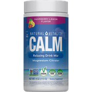 Natural Vitality Calm Magnesium Powder, Raspberry Lemon, 4 oz