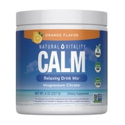 مسحوق المغنيسيوم CALM | نكهة البرتقال | 8 أونصات | مزيج مشروب مريح | من Natural Vitality