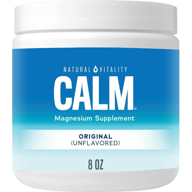 Natural Vitality CALM, Magnesium Powder Supplement For Stress Relief
