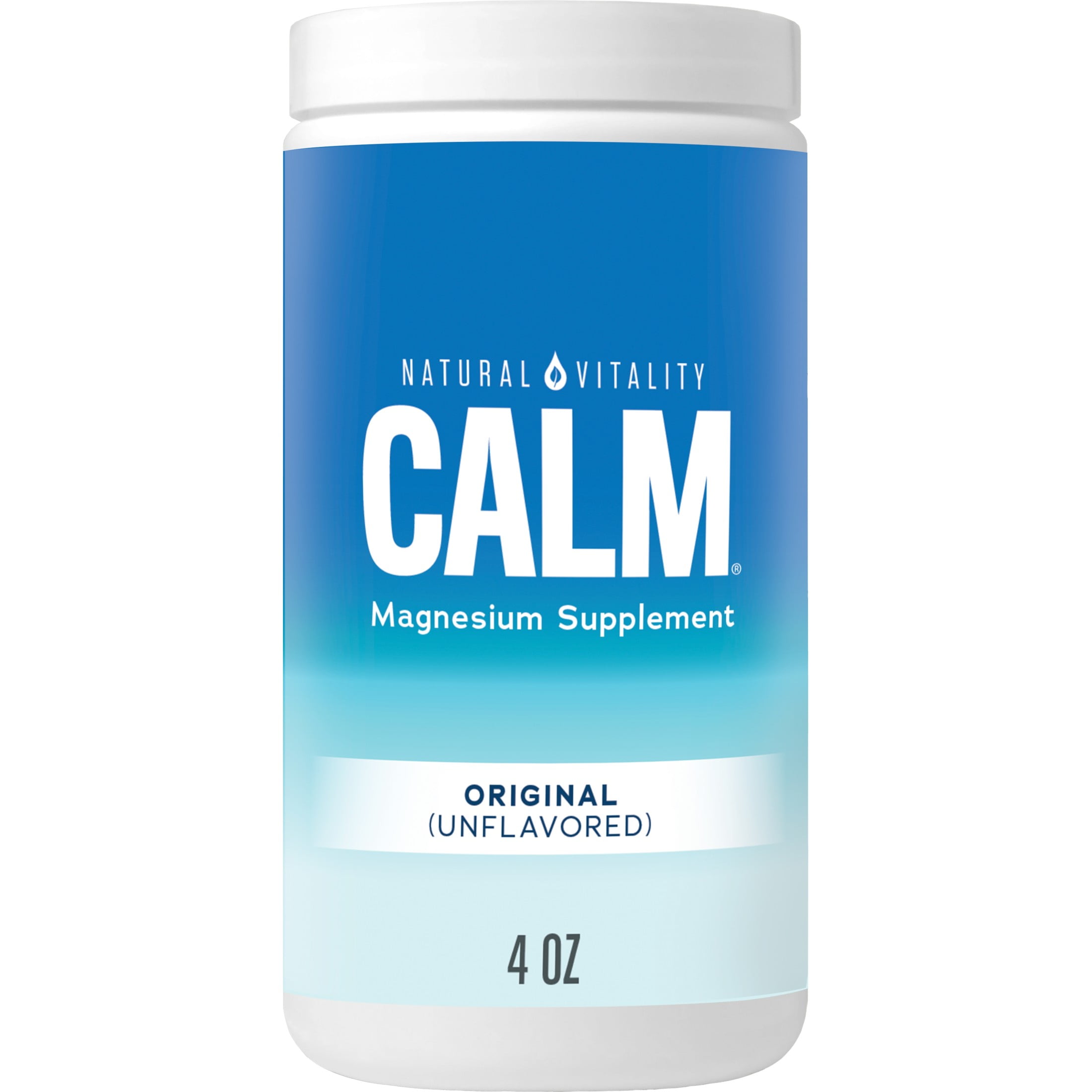 Natural Vitality CALM Magnesium Powder Supplement for Stress Relief, Unflavored, 4 Ounces